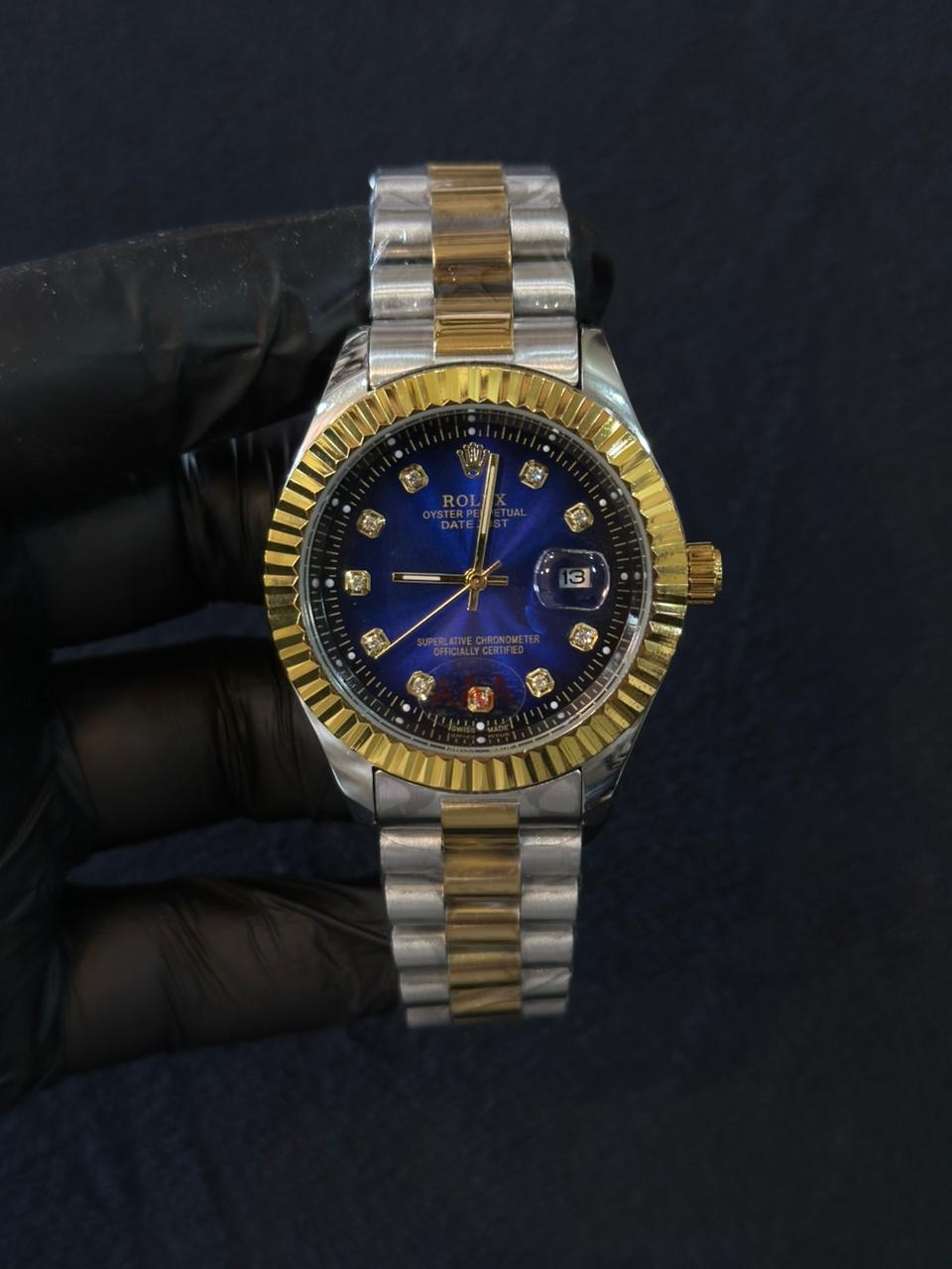 Two-Tone Rolex Blue Dail