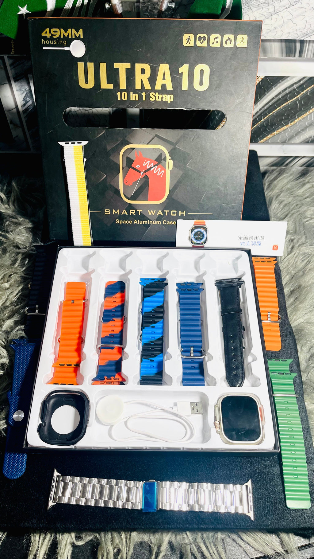 10 in 1 Smart Watch With Premium Quality And Box