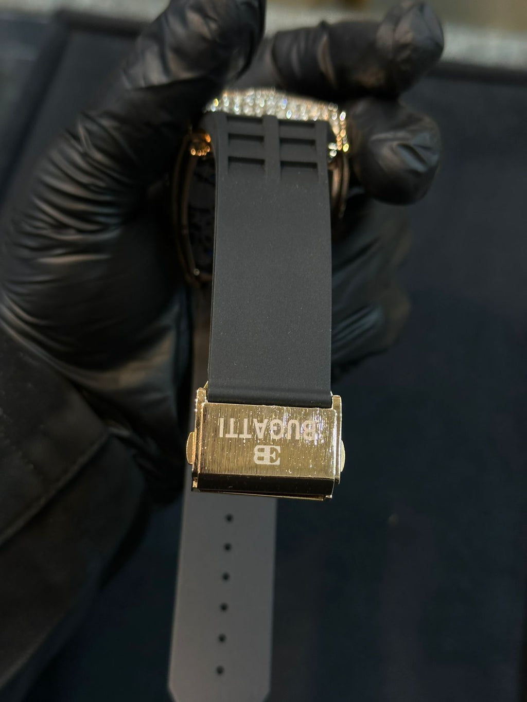 Golden Case Buggati Watch